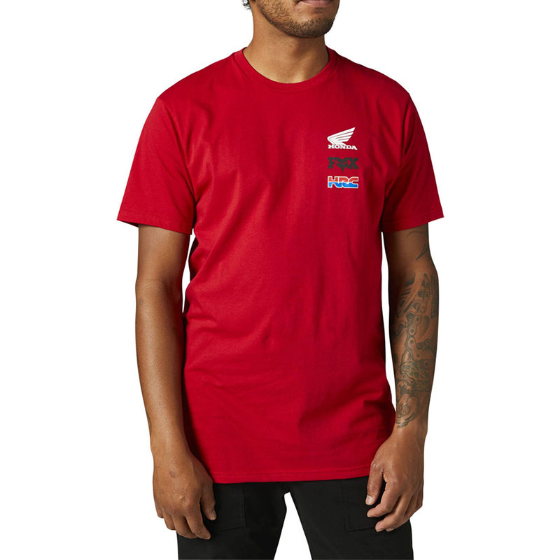 T-shirt Fox Honda Wing SS Premium flame rouge