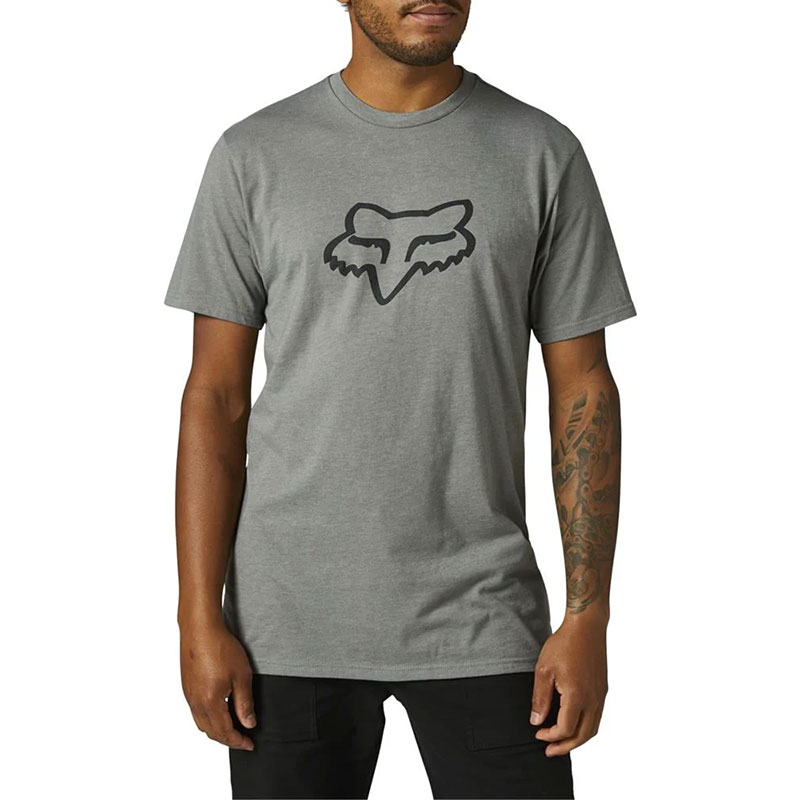 Fox Legacy Fox Head SS Tee heather graphite