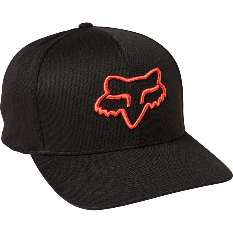 Fox Lithotype Flexfit 2.0 Hat Black Red