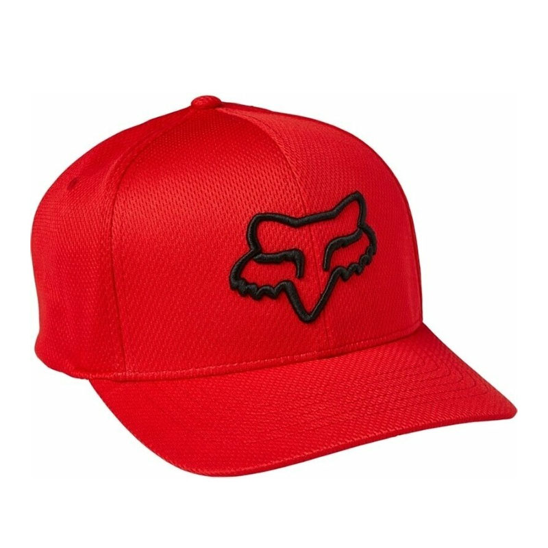 Cappellino Fox Lithotype Flexfit 2.0 flame rosso