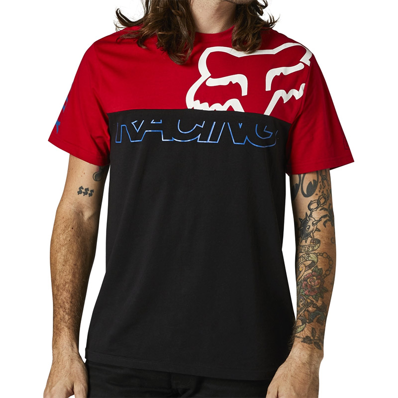 Fox Skew SS Crew Tee flame rosso