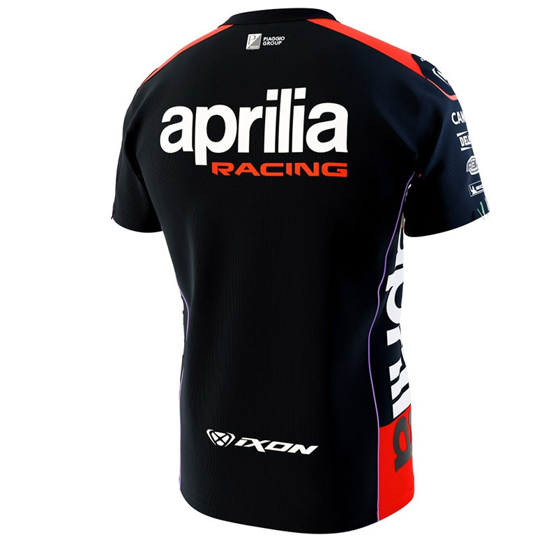 Ixon Ts1 Aprilia 23 T-shirt Black Red 104101072-1144 Casual | MotoStorm