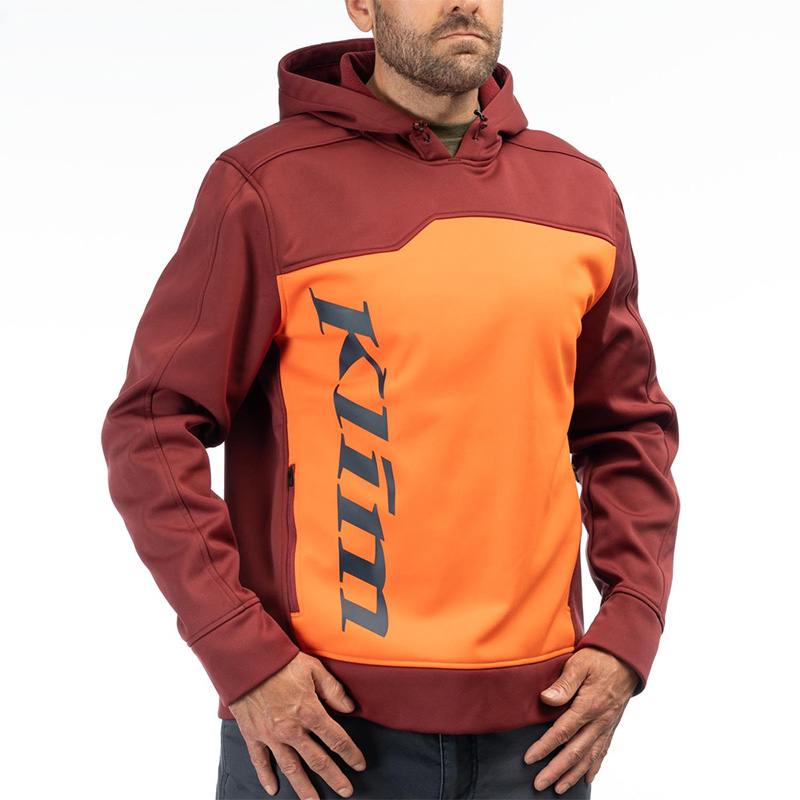 Felpa Klim Accelerator Pullover Hoodie rosso arancio