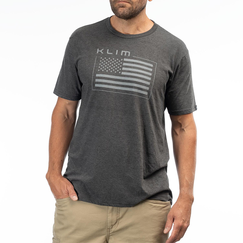 Maglia Klim Patriot Flag Tri-Blend nero