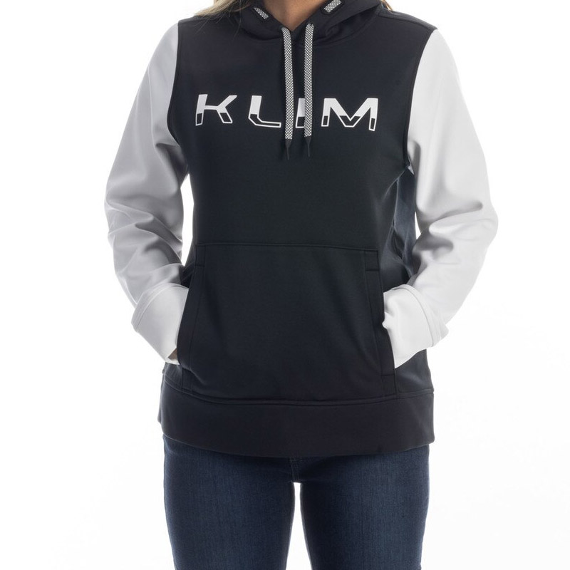 Felpa Donna Klim Petrol Pullover nero bianco