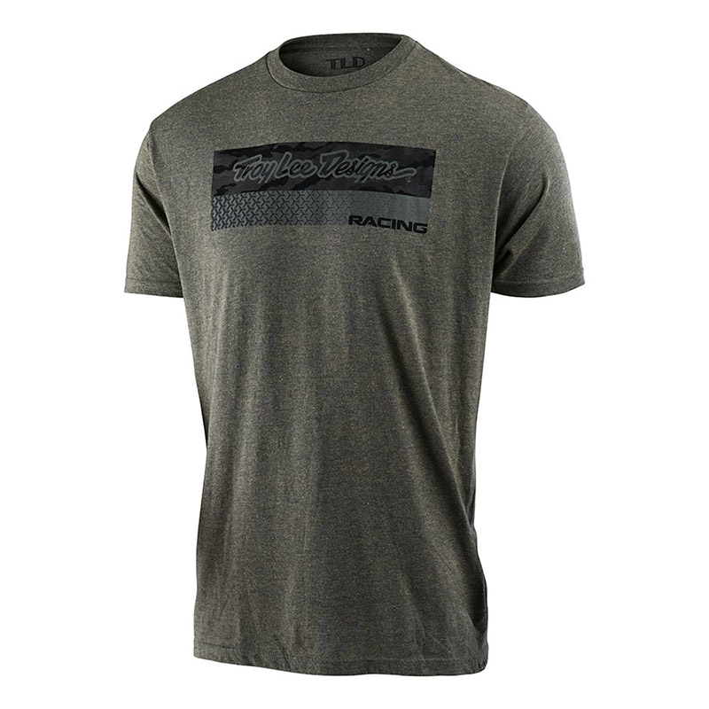 Troy Lee Designs Racing Block Fade Tee grigio