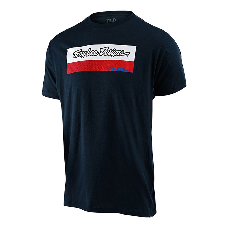 Troy Lee Designs Racing Block Fade Tee navy