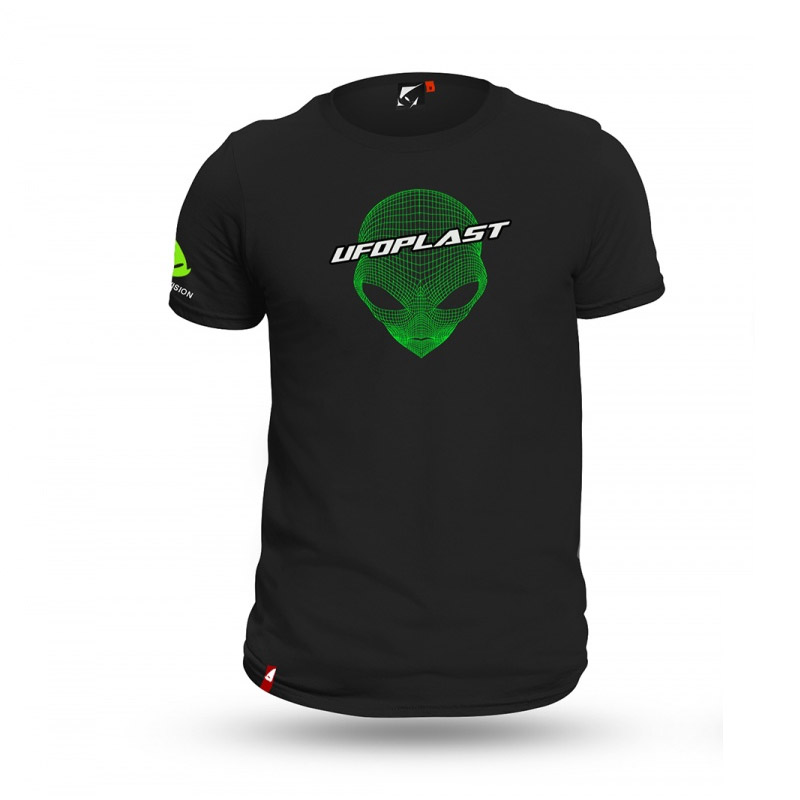 T Shirt Ufo Plast nero verde