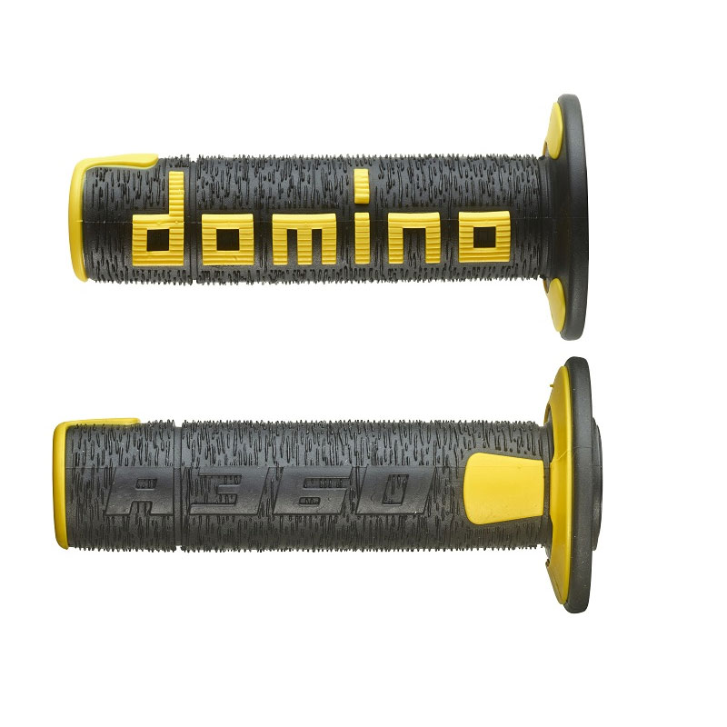 Coppia Manopole Domino A36041C nero giallo