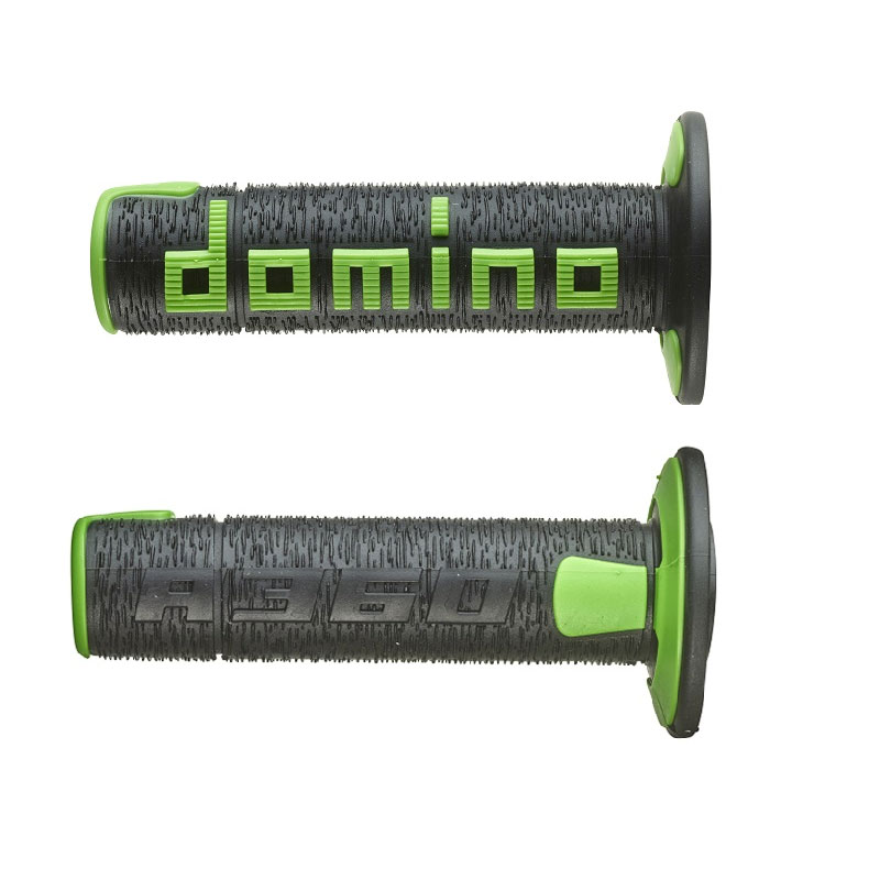 Coppia Manopole Domino A36041C nero verde