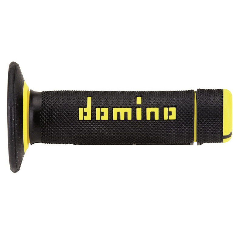 Coppia Manopole Domino A02041C nero giallo