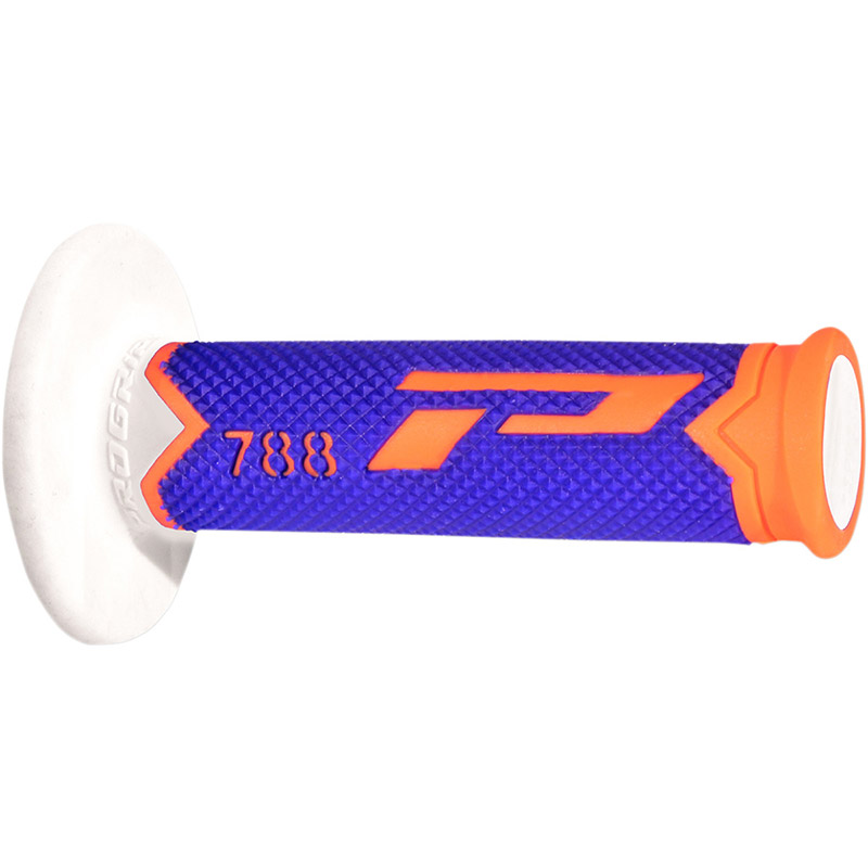 Manopole Progrip 788 TD Closed End arancio fluo blu