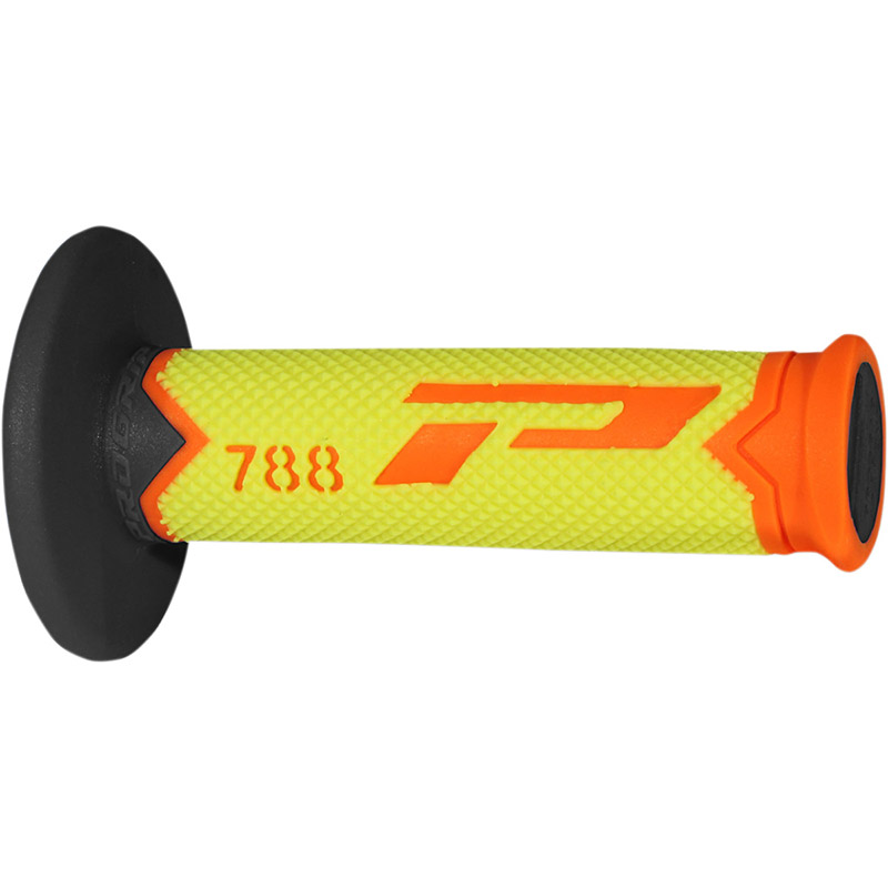 Manopole Progrip 788 TD Closed End arancio giallo nero