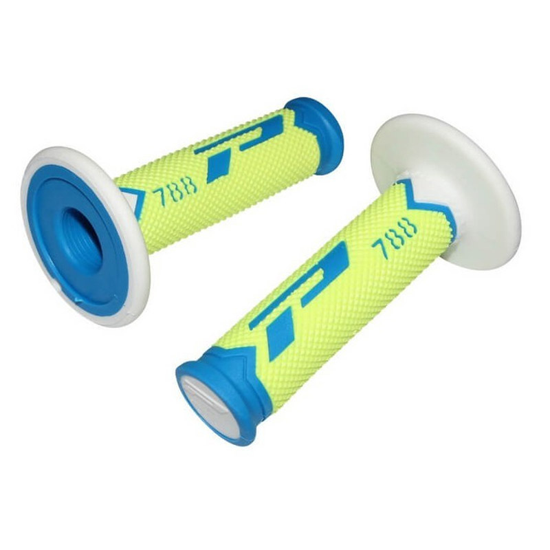 Manopole Progrip 788 TD Closed End blu giallo bianco