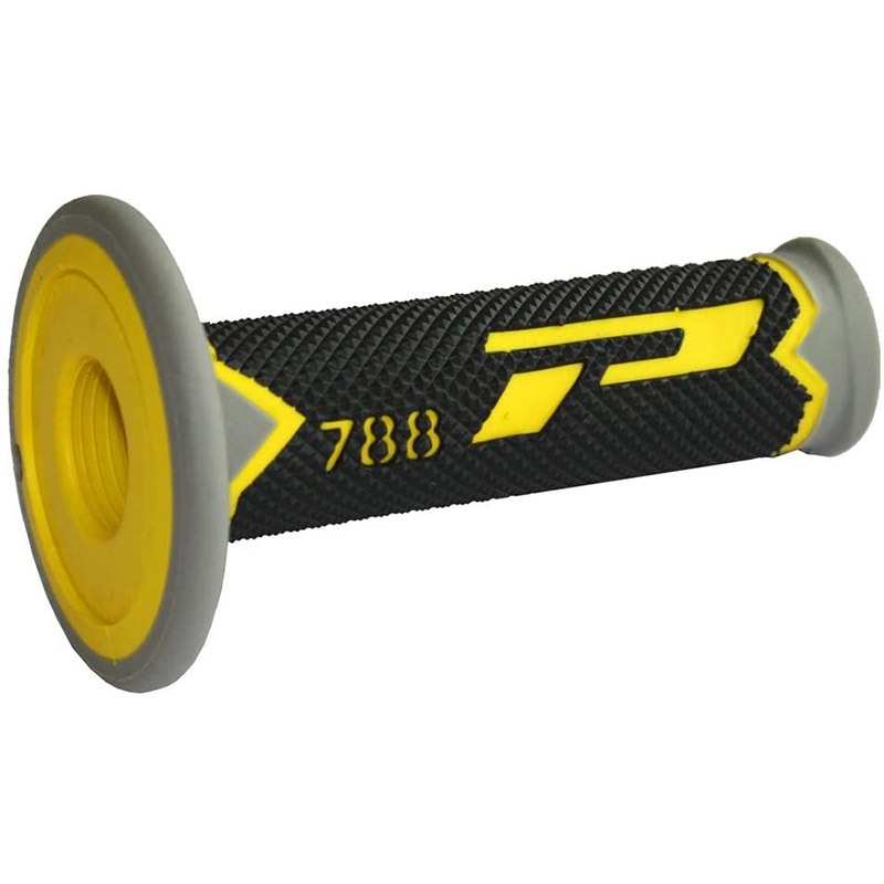 Manopole Progrip 788 TD Closed End nero grigio giallo