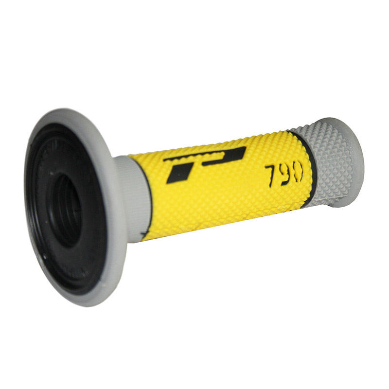 Manopole Progrip 790 TD Closed End grigio giallo