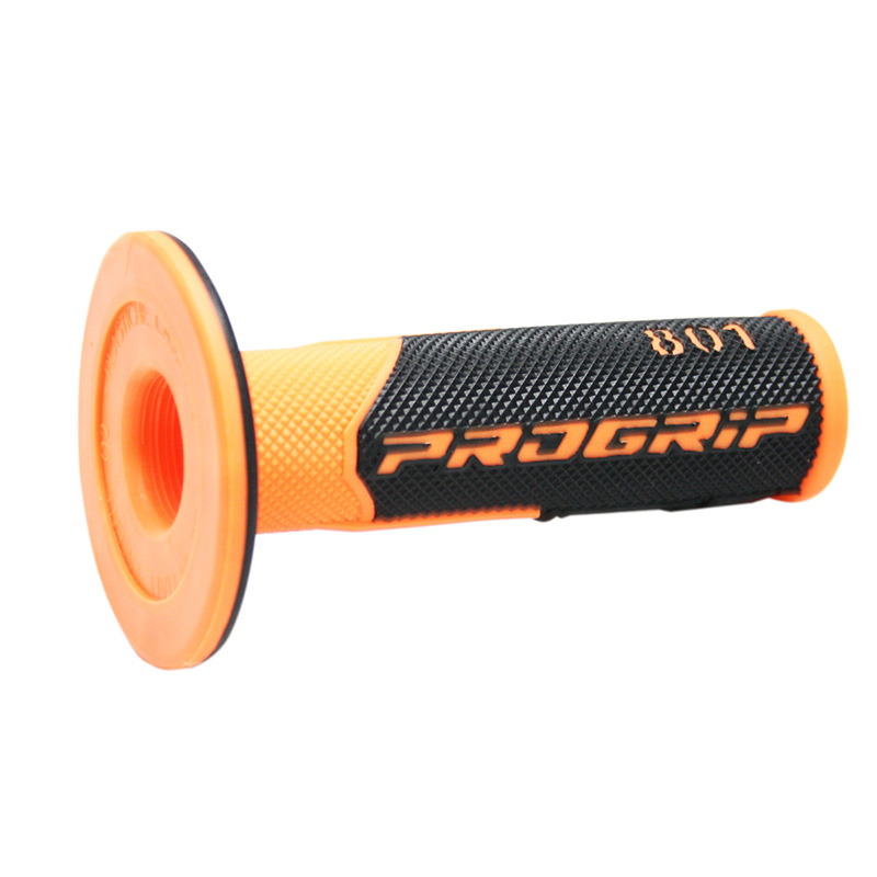 Manopole Progrip 801 DD Closed End nero arancio fluo