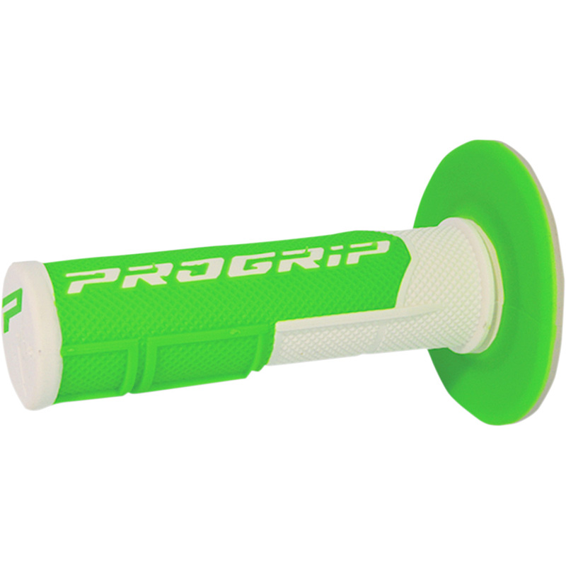 Manopole Progrip 801 DD Closed End bianco verde fluo