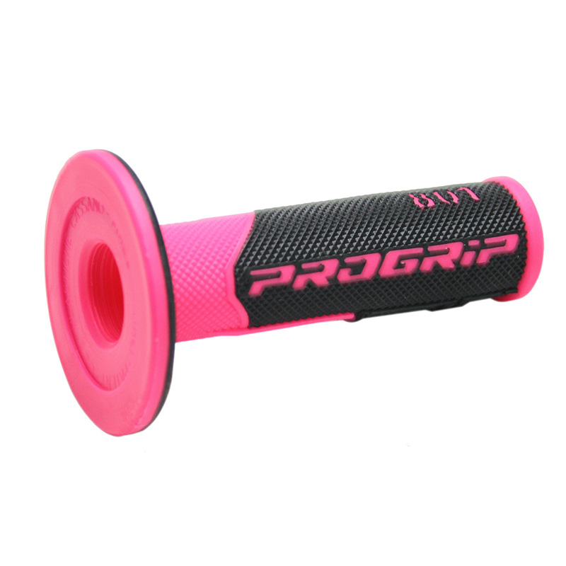 Manopole Progrip 801 DD Closed End nero rosa fluo