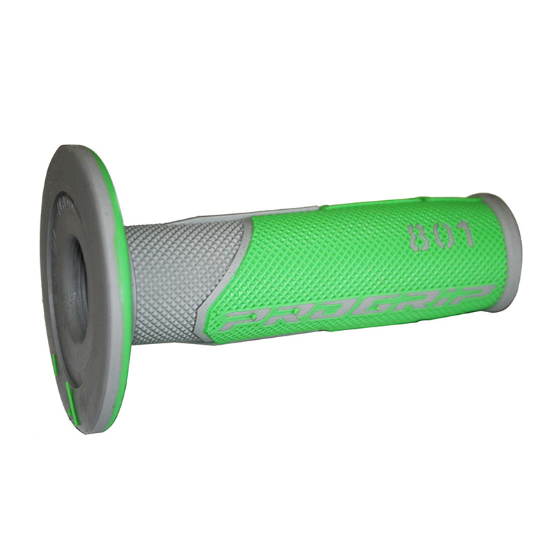 Manopole Progrip 801 DD Closed End verde grigio