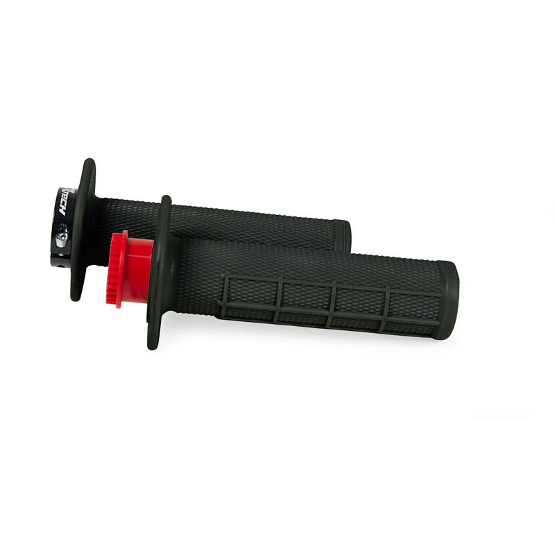 Manopole Racetech R20 Lock-On Half Waffle nero