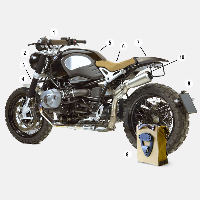 bmw r nine t aftermarket exhaust
