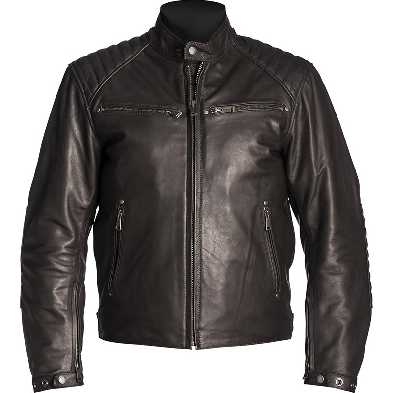 Helstons Rocket Leather Jacket Brown HS-20190033-M Jackets | MotoStorm