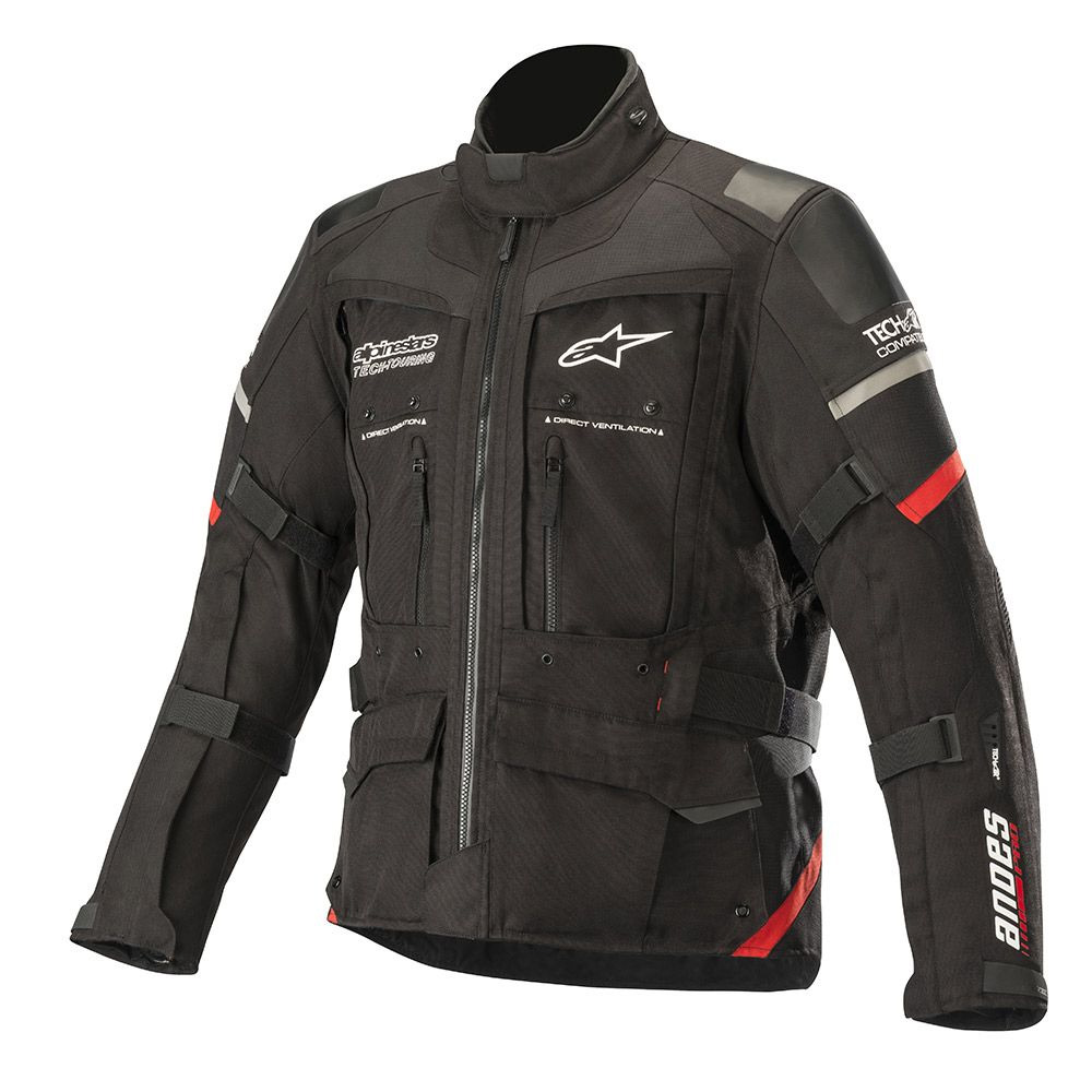 Alpinestars Andes Pro Drystar Jacket Tech-air Compatible Black Red ...