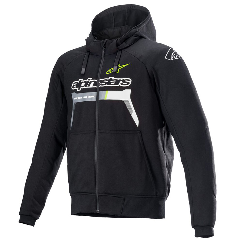 Alpinestars Chrome Ignition Hoodie nero giallo