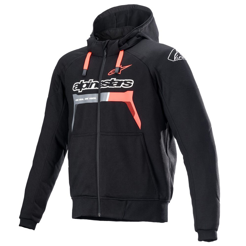 Alpinestars Chrome Ignition Hoodie nero rosso