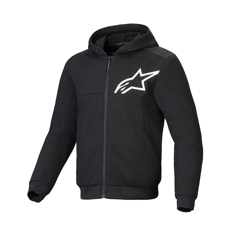 Alpinestars Chrome V2 Sport Hoodie Schwarz Weiß