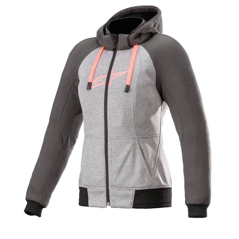 Alpinestars Stella Chrome Sport Hoodie grigio rosa