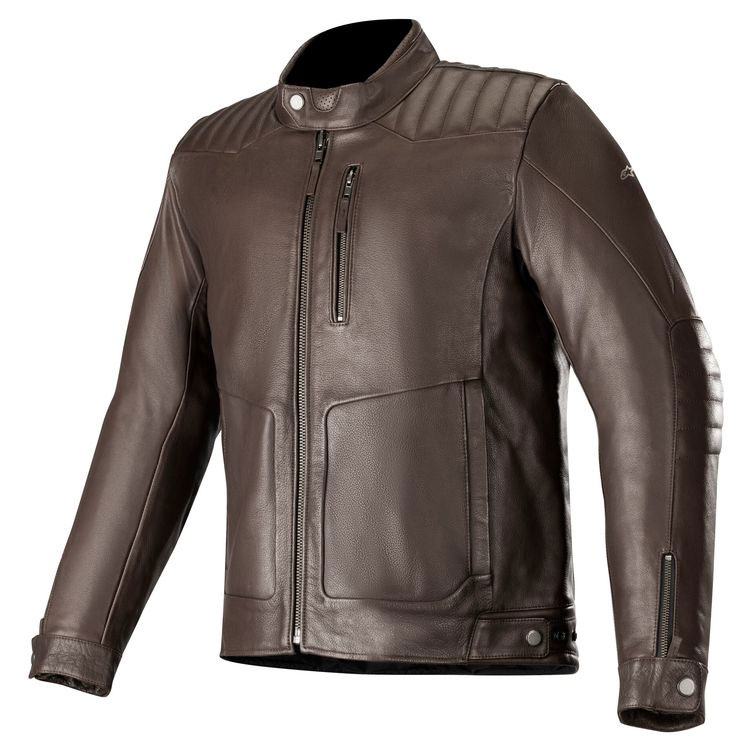 Alpinestars Crazy Eight Leather Jacket Brown A3107819810 Jackets Alpinestars Crazy Eight Leather Jacket Brown Zoom