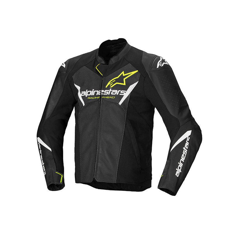 Giacca Pelle Alpinestars Faster V3 Airflow giallo