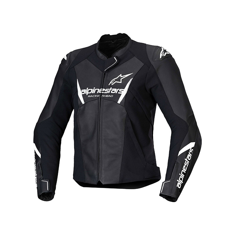 Giacca Pelle Alpinestars Stella Faster V3 bianco