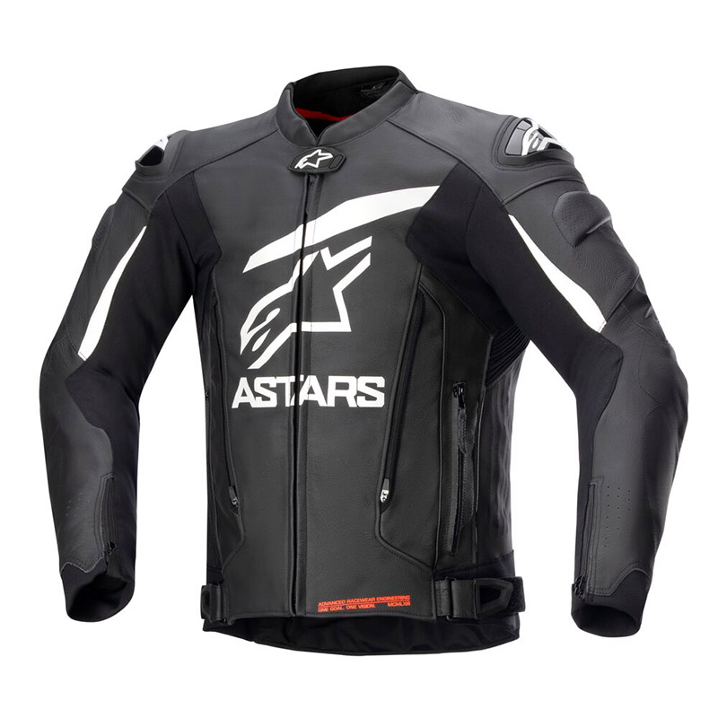 Giacca Pelle Alpinestars Gp Plus V4 bianco