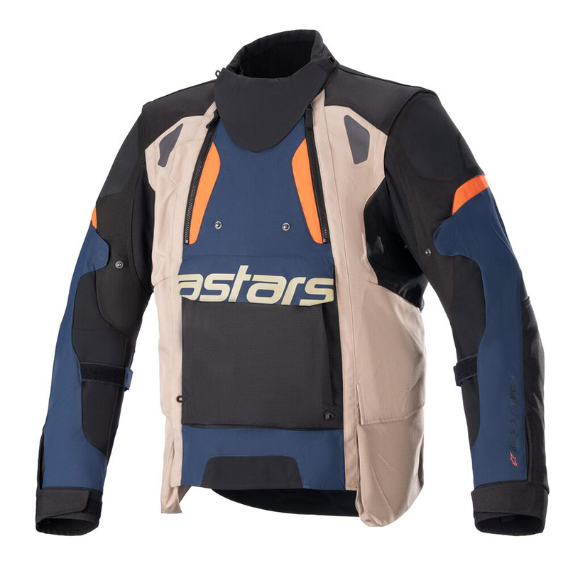 Giacca Alpinestars Halo Drystar blu khaki arancio