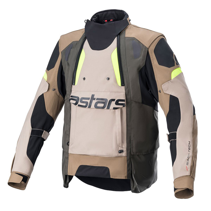 Giacca Alpinestars Halo Drystar sabbia giallo fluo