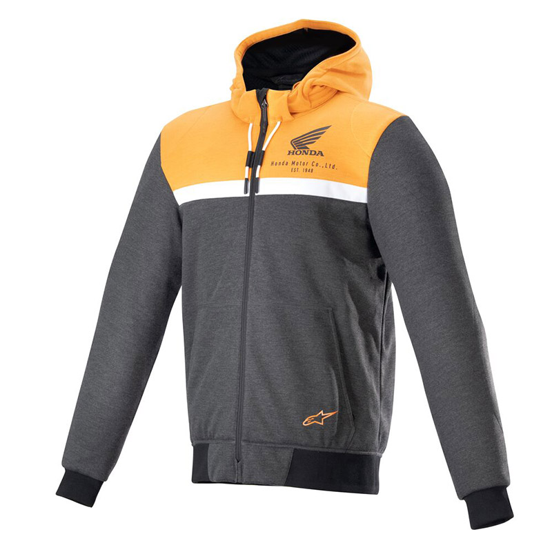 Alpinestars Honda Chrome Street Hoodie arancio