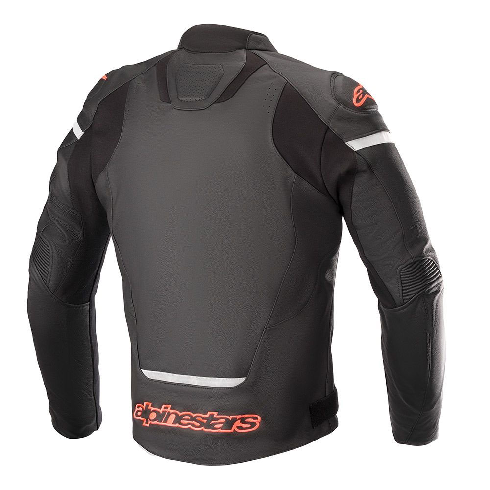Alpinestars Jaws V3 Leather Jacket Black Red