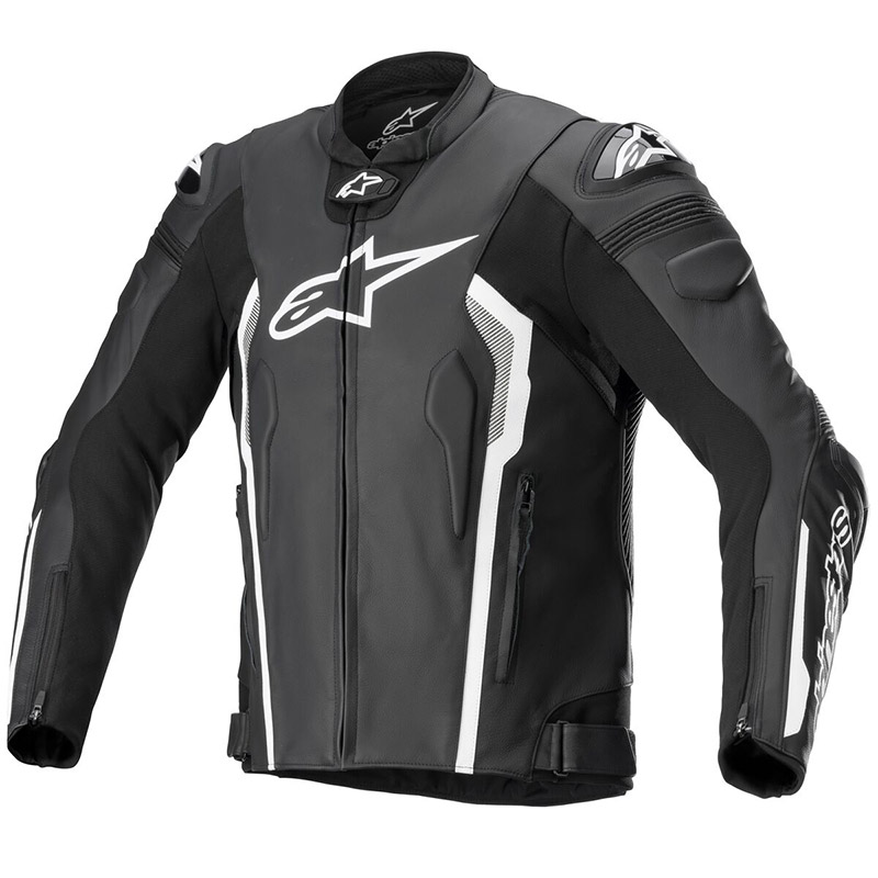 Giacca Pelle Alpinestars Missile V2 Nero Bianco | MotoStorm