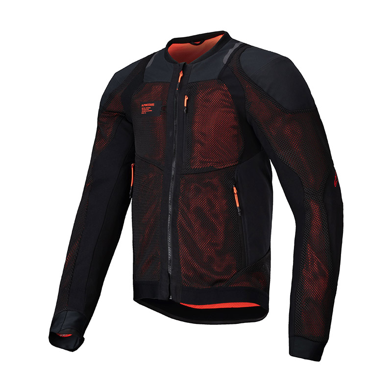 Alpinestars Troop Air Pro Jacketブラックレッドフルオ