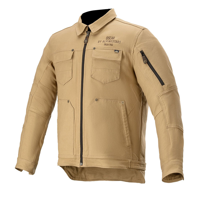 Giacca Alpinestars Trucker khaki beige