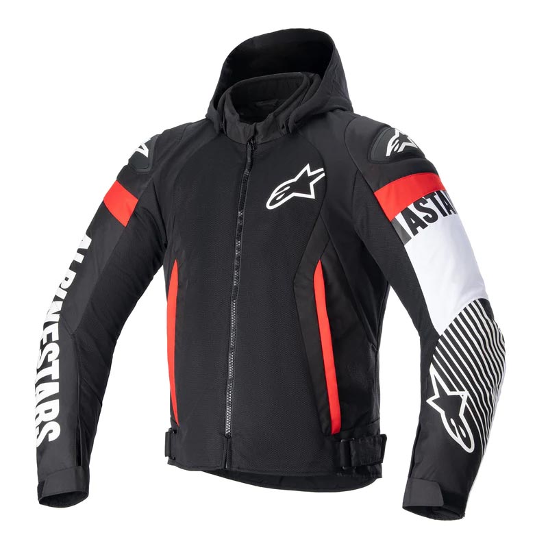 Giacca Alpinestars Zaca Air nero bianco rosso