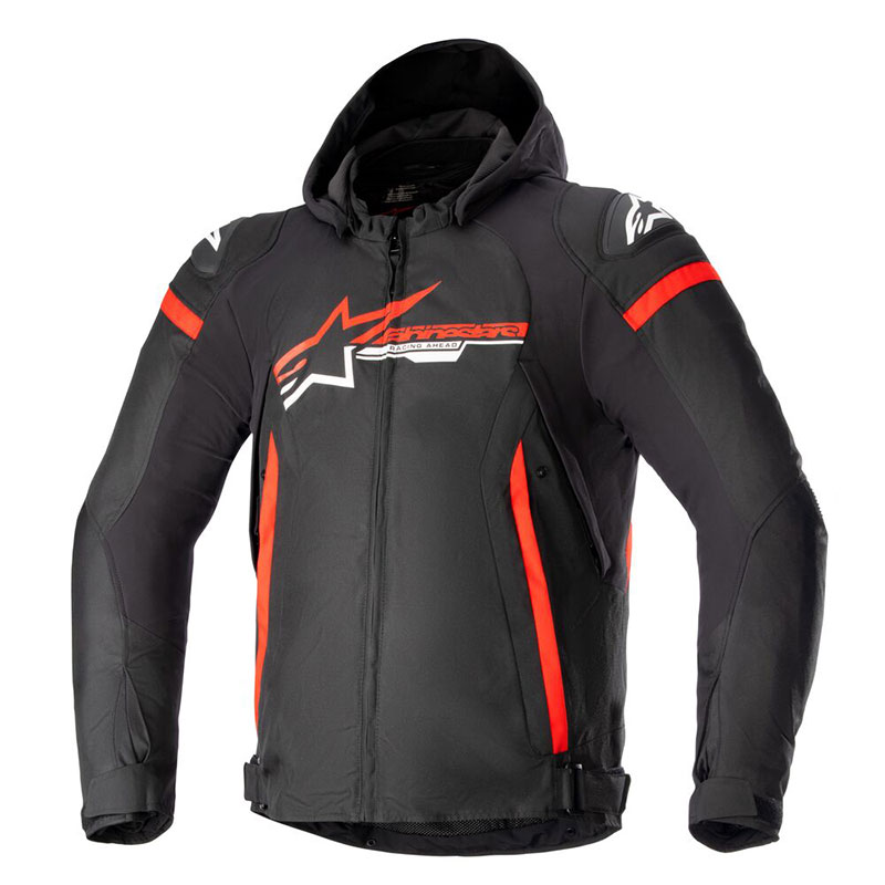 Giacca Alpinestars Zaca Waterproof nero rosso