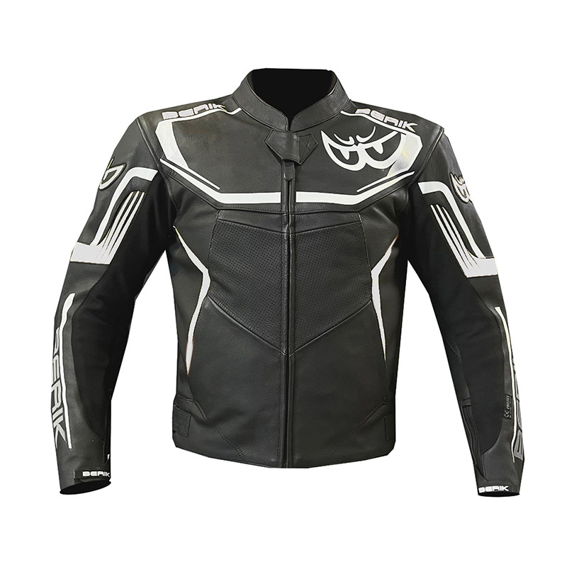 Giacca Pelle Berik LJ 9063 nero bianco