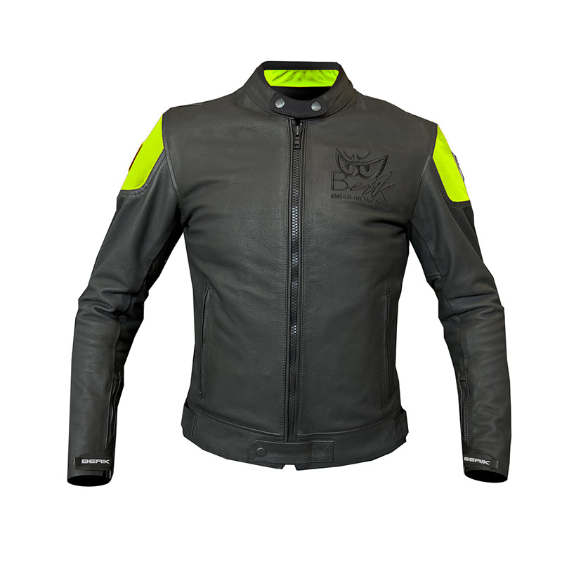 Berik LJ Sport Classic Lederjacke gelb