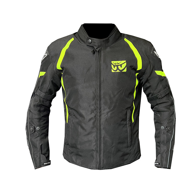 Giacca Berik Nylon nero giallo fluo