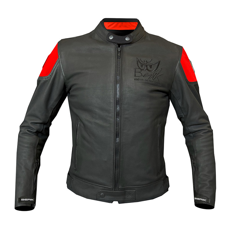 Giacca Pelle Berik LJ Sport Classic rosso