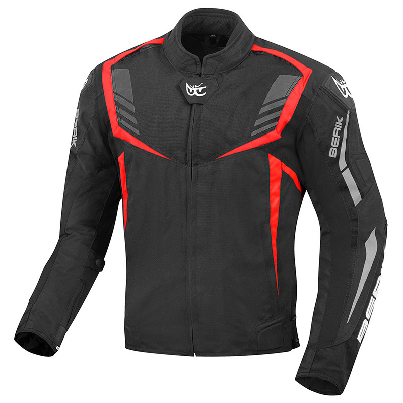 Berik Toronto Jacket Black Red Fluo BK-NJ-183330-BFR Jackets | MotoStorm